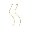 Brass Earring Findings KK-A274-17F-G-1
