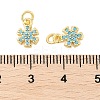 Brass Micro Pave Cubic Zirconia Pendants KK-U056-12G-3