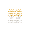 8Pcs 2 Colors 201 Stainless Steel Connector Charms STAS-DC0013-25-6