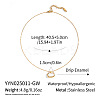 Minimalist 304 Stainless Steel White Enamel Rectangle Pendant Necklaces for Women BF7905-2-1