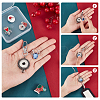 SUNNYCLUE DIY Interchangeable Christmas Office Lanyard ID Badge Holder Necklace Making Kit DIY-SC0022-02-3