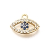 Brass Micro Pave Cubic Zirconia Charms KK-G519-09G-02-1