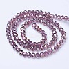 Electroplate Glass Beads Strands EGLA-A034-T2mm-B10-2