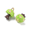 Alloy Enamel Pendants FIND-A060-01G-02-2