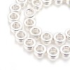 Electroplated Non-magnetic Synthetic Hematite Beads Strand G-P423-09S-2