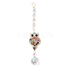 Alloy Rhinestones & Glass Charm Suncatchers HJEW-E013-01G-F-1