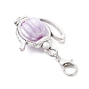 Acrylic Imitation Pearl & Tibetan Silver Alloy Teapot Pendant Decorations HJEW-JM03980-5