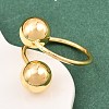 Brass Cuff Rings for Women RJEW-Z113-18G-1