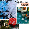 6 Bags 3 Styles 2 Colors Plastic Confetti DIY-SC0031-48B-6