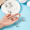 1 Box 9Pcs 304 Stainless Steel Cuff Pad Ring Settings DIY-PJ0001-11-4