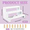 3-Tier Natural Wood Lollipop Display Risers ODIS-WH0030-56-2
