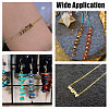 32Pcs 16 Styles Natural Chip Gemstone Beaded Connector Charms PALLOY-GO00059-5