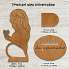 Wood Pregnant Woman Picture Frame Stand DJEW-WH0061-001-3