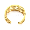 Real 18K Gold Plated Stainless Steel Cuff Earrings LS-EJEW-D072-01A-G-3