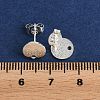 304 Stainless Steel Stud Earring Findings STAS-Z021-A-01S-3