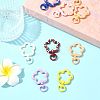 10Pcs Spray Painted Alloy Swivel Snap Hook Clasps FIND-FS0004-56-8