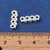Rack Plating Brass Pave Clear Cubic Zirconia Spacer Bars KK-B088-11C-S-3