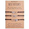 3Pcs 3 Style 430 Stainless Steel Heart with Word Bitch Link Bracelets Set JB717A-1