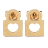 PVD Vacuum Plating 304 Stainless Steel Stud Earrings for Women EJEW-A048-40D-G-1