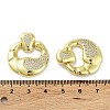 Brass with Cubic Zirconia Pendants KK-K353-06G-3