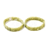 Natural Lemon Jade Faceted Beaded Stretch Bracelets for Women BJEW-K251-08B-4
