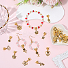 40Pcs 20 Styles Alloy European Dangle Charms PALLOY-BM00018-4