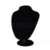 Bust Shaped MDF Covered with Velvet Jewelry Set Display Stands AJEW-U002-01B-1