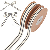 2 Rolls 2 Styles Cotton Striped Ribbons OCOR-WR0001-56B-1