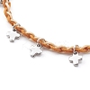 Adjustable Nylon Thread Braided Bead Bracelets BJEW-JB06058-3