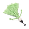 Halloween Cotton Threads Tassel & Synthetic Turquoise Skull Pendant Decorations HJEW-JM03757-6