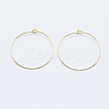 Long-Lasting Plated Brass Hoop Earrings Findings LS-KK-K204-179G-NF-1