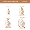 80Pcs 4 Style Eco-Friendly Dyed Glass Pearl Pendants GLAA-CD0001-11-3
