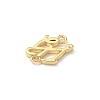 Brass Faith Fe Connector Charms KK-Q068-19G-2