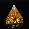 Orgonite Pyramid Resin Display Decorations G-PW0005-05H-1