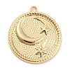 Brass Pendants KK-Q789-41G-1