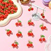 50Pcs Acrylic Cherry Pendants PALLOY-CJ00164-6