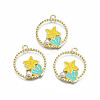 Alloy Enamel Pendants ENAM-S115-192-1