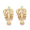 304 Stainless Steel Lobster Pendants STAS-T067-25G-1