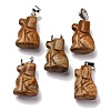 Natural Picture Jasper Pendants G-B127-07P-09-2