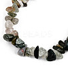 Unisex Chip Natural Indian Agate Beaded Stretch Bracelets BJEW-S143-38-3