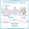 DIY Iron & Alloy Pendant Necklaces Making Kits DIY-NB0014-07P-2