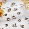 12Pcs 3 Styles Brass Spring Ring Clasps KK-FH0004-11-4