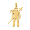 304 Stainless Steel Pendants STAS-Z069-03G-1