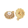 Brass Micro Pave Cubic Zirconia Pendants KK-U036-06G-2