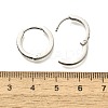 304 Stainless Steel Micro Pave Cubic Zirconia Huggie Hoop Earrings EJEW-C096-01J-P-3