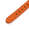 Leather Textured Bracelet Straps Slide Wristbands for Slide Charms AJEW-K232-01G-06-4