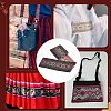 Ethnic Style Embroidery Polycotton Ribbons OCOR-WH0073-28-6