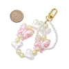 Butterfly Heart Acrylic Pendant Decoration HJEW-JM02011-3