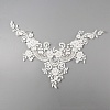 Hand Sewing Flower Pattern Rhinestone Costume Appliques PATC-WH0009-08A-3