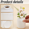 Ceramic Whiteware Vase Ornaments AJEW-WH0609-333-3